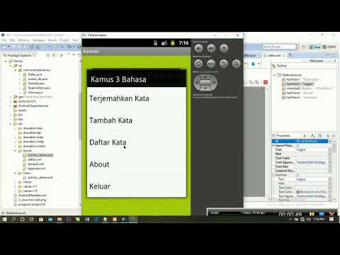 Cara Membuat Menu Pop  dengan eclipse berbasis android