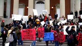 Syracuse University students protest "extremely racist" fraternity video
