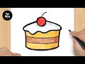 #584 How to Draw a Cake - Easy Drawing Tutorial