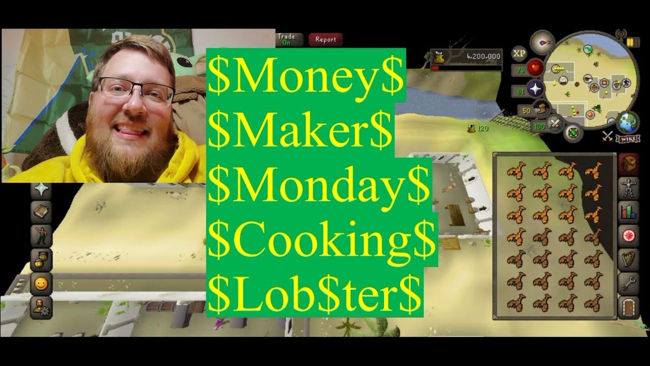 Money Maker Mondays Cooking Lobster!! OSRS F2P Money Maker YouTube