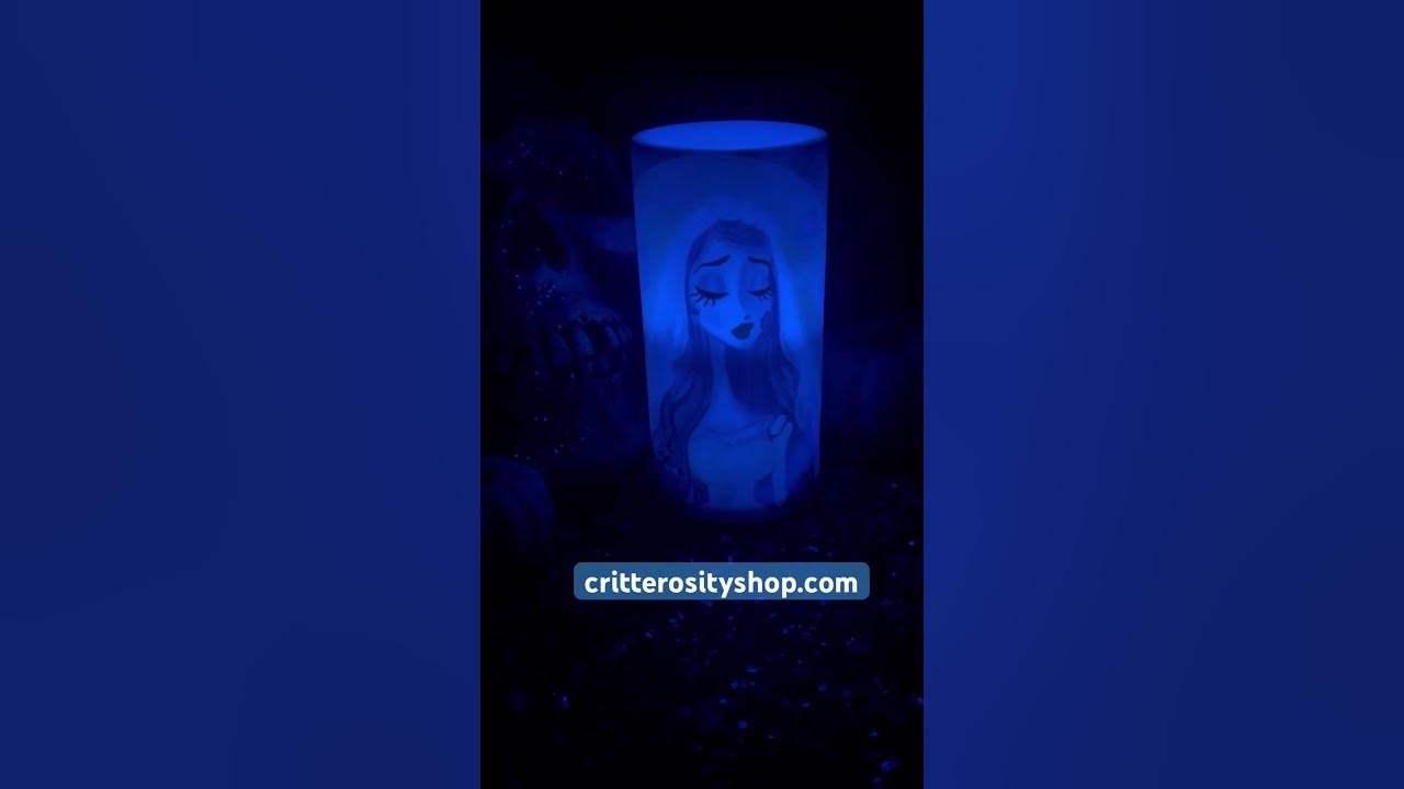 Custom LED Candles with my Art. custom led candles gothic halloween YouTube
