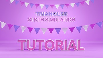 Triangles | Flag Banner | Simulation | Cinema4D