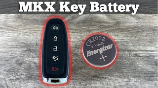 2011 - 2015 lincoln mkx remote fob key battery change - how to remove & replace mkx key batteries