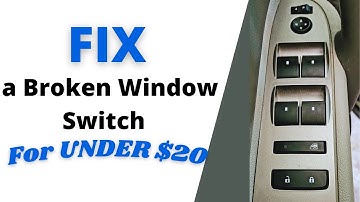 GMC Sierra/Chevy Silverado Window Switch Replacement