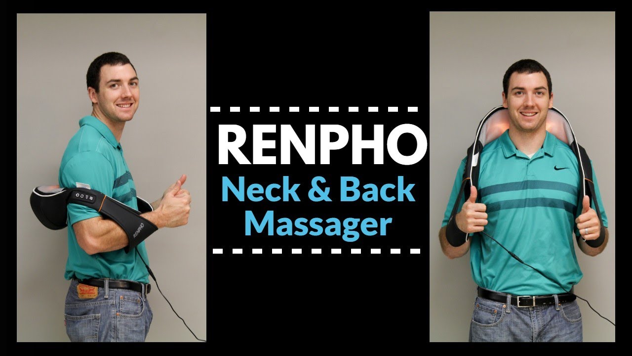 Renpho Shiatsu Neck and Shoulder Back Massager with Heat, Deep Tissue 3D  Kneading Massage Pillow for Pain Relief on Waist, Leg, Calf, Foot, Arm