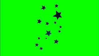 ✔️GREEN SCREEN EFFECTS: black stars decoration