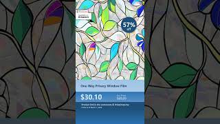 Privacy window film dropped 57% - grab it before it's gone