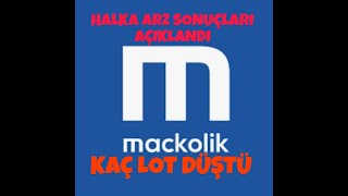 #MACKOLIK Halka arz sonuclari aciklandi