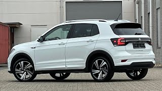 Volkswagen NEW TCross RLine 2022 in 4K Pure White 18 inch Nevada walk around & Detail Inside