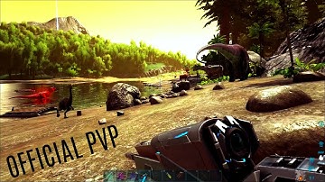 TEK TROUGH w/ Turret Raft Build and More - Official PVP (E158) - ARK Survival