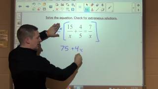 Solving Rational Equations Pt  2