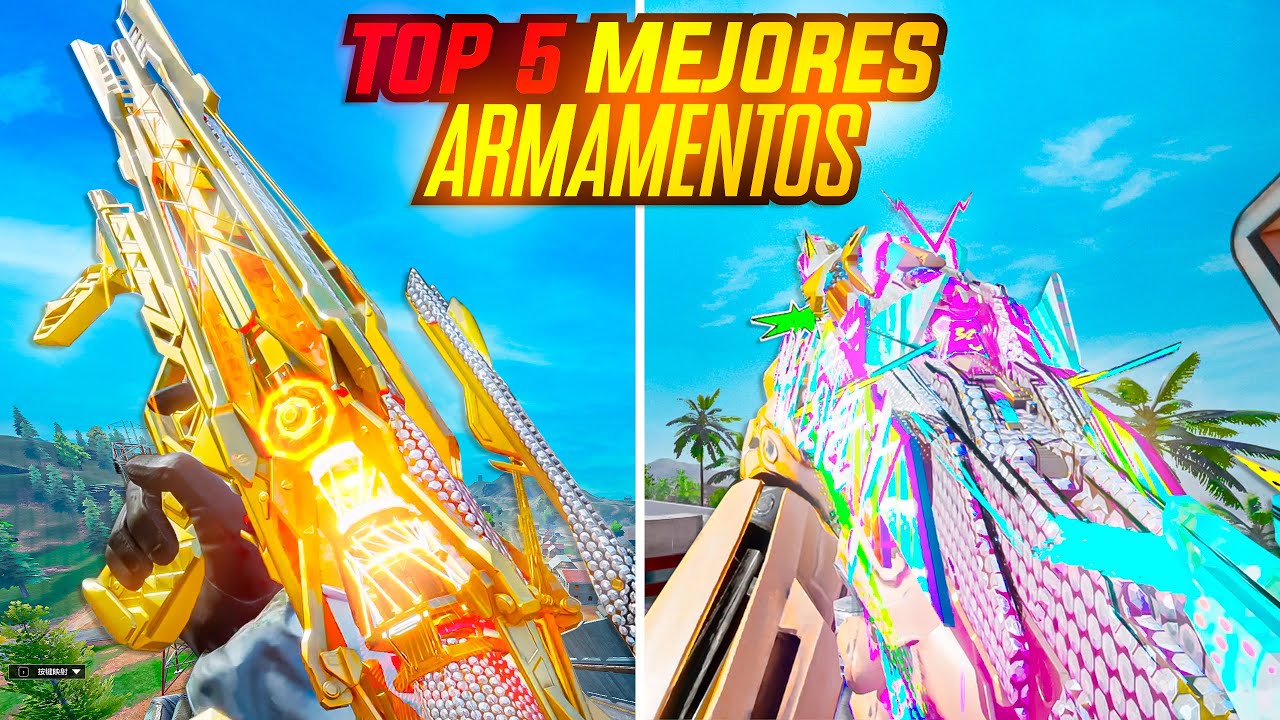 TOP 5 MEJORES ARMAS para llegar a LEYENDA en MJ | COD mobile