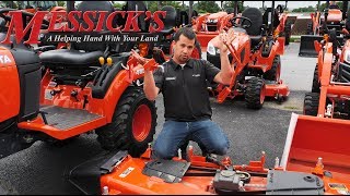 How to REMOVE AND INSTALL KUBOTA BX SERIES mower deck