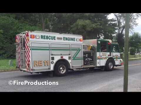 Independent Hose Co. Rescue Engine 11, Ambulance 19 Responding With Lots Airhorn, Rumbler Siren!