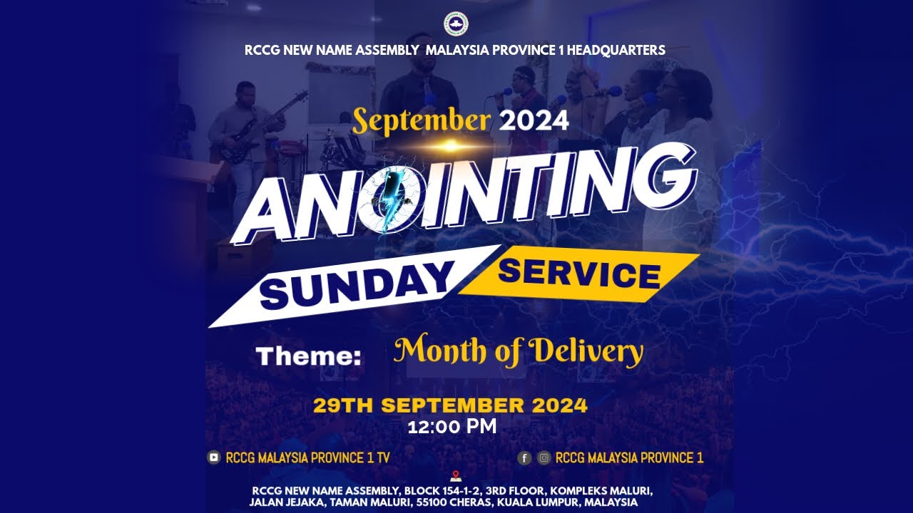 September 2024 Anointing Service on RCCG Malaysia Province 1 TV || 29 ...