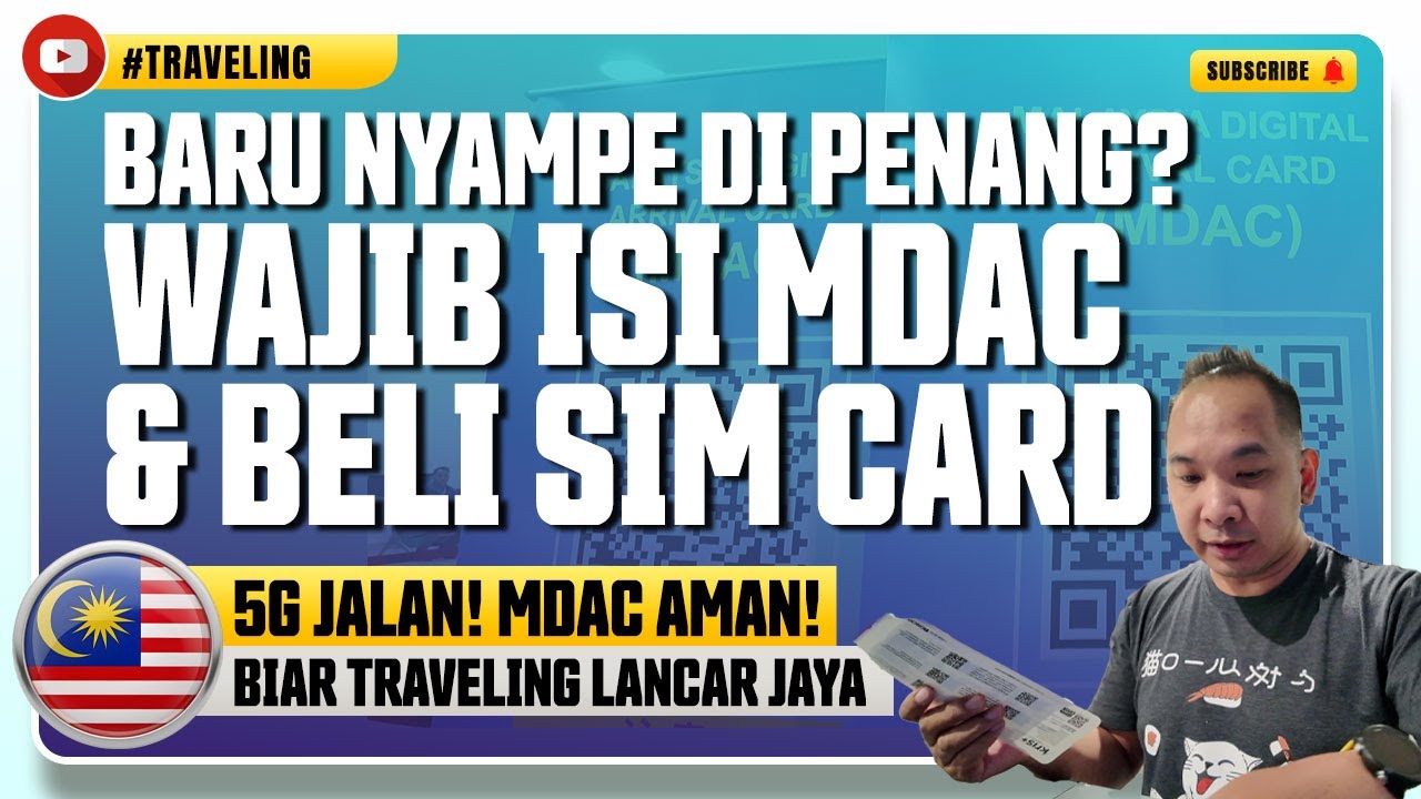Baru nyampe di Penang? Wajib Isi MDAC dan beli SIM CARD ya. #PENANGDAY1