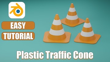 Blender 3D How to Create a Realistic Traffic Cone Simple Blender Tutorial
