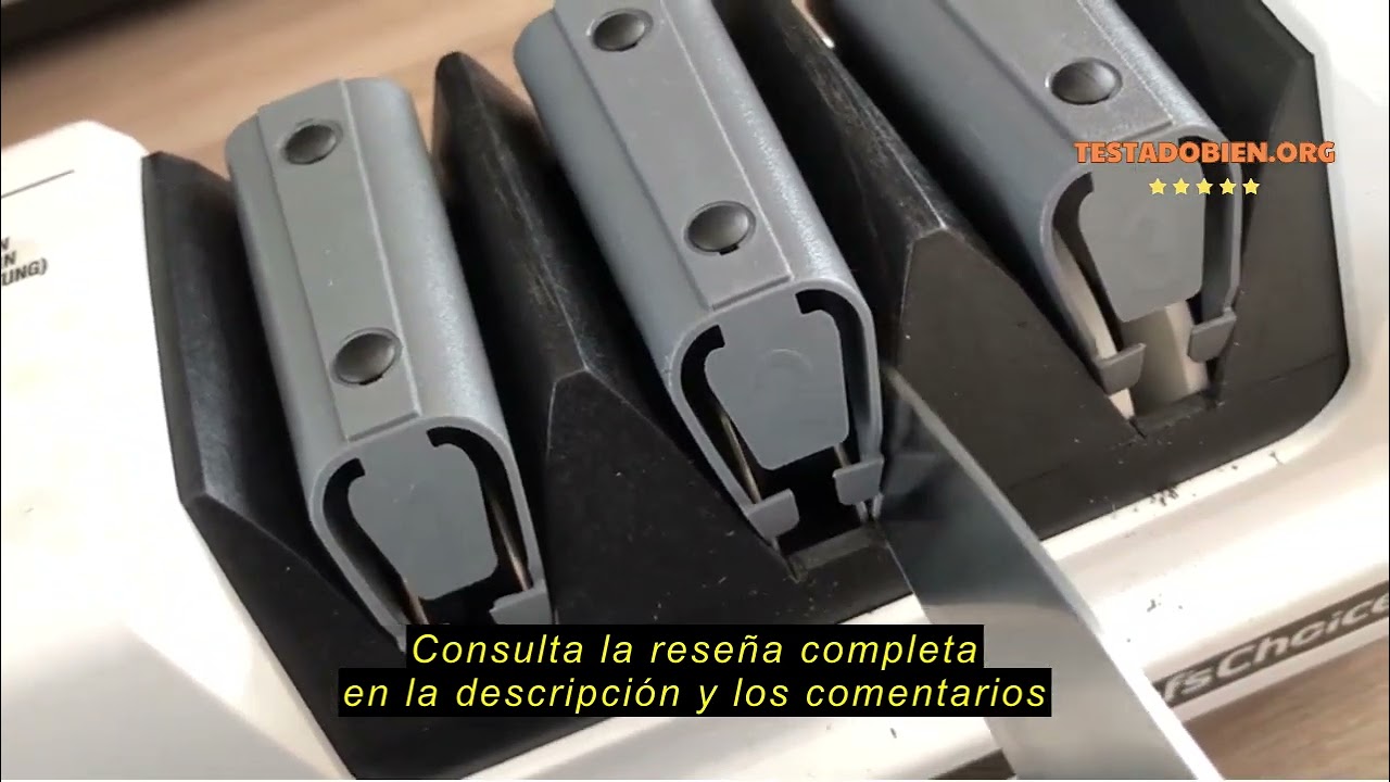 Reseña del GRAEF. GRAEF CC120 Electric Sharpener 3 Levels 20° Angle Diamond Coated for Kitchen Knive