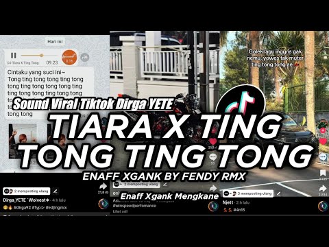 DJ TIARA X TING TONG TING TONG VIRAL TIKTOK DIRGA YRTE TERBARU BY FENDY RMX 