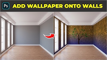 How to add wallpaper onto walls - Photoshop Tutorial