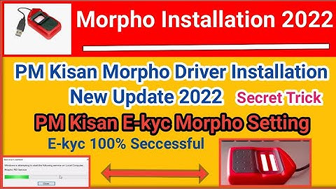 PM Kisan E-Kyc Morpho setting || PM Kisan E Kyc Morpho Not Working Solution || 100% Seccessful