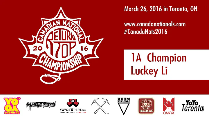 Canadian Nationals 2016: 1A Champion Luckey Li