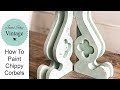 How To Paint Chippy Corbels | Small Hallway Makeover