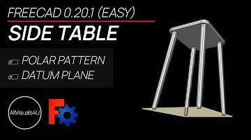 🔳 FreeCAD Loft - FreeCAD Datum Plane - Design Side Table - Easy CAD Designs