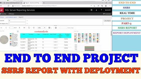 end to end msbi project in real time||part3|ssrs project & deployment #ssrs#ssis#ssas