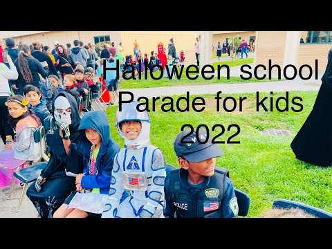 Halloween school parade for kids || Monticello School || Tracy, California