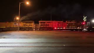 UP 6592 Empty Coal Train West, Main St. Railroad Crossing, Fremont NE