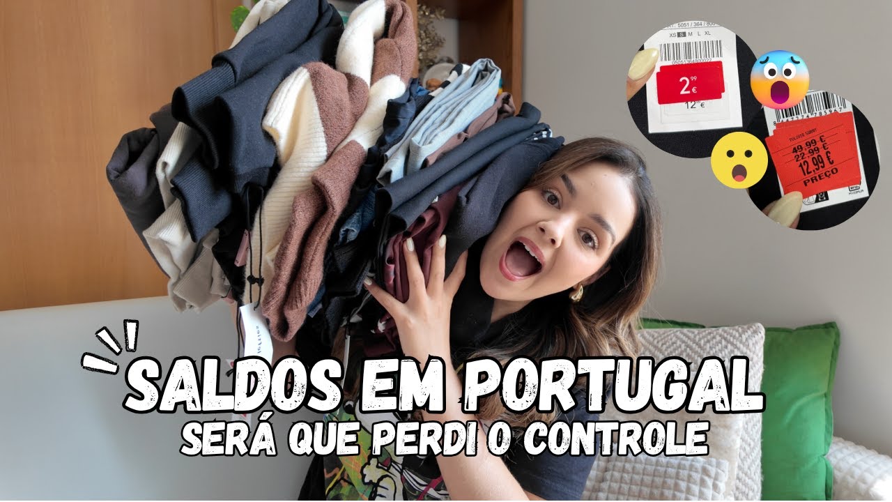 COMPREI MUITO NOS SALDOS EM PORTUGAL - ACHADOS INACREDITÁVEIS (2025) | Carolina Ferreira
