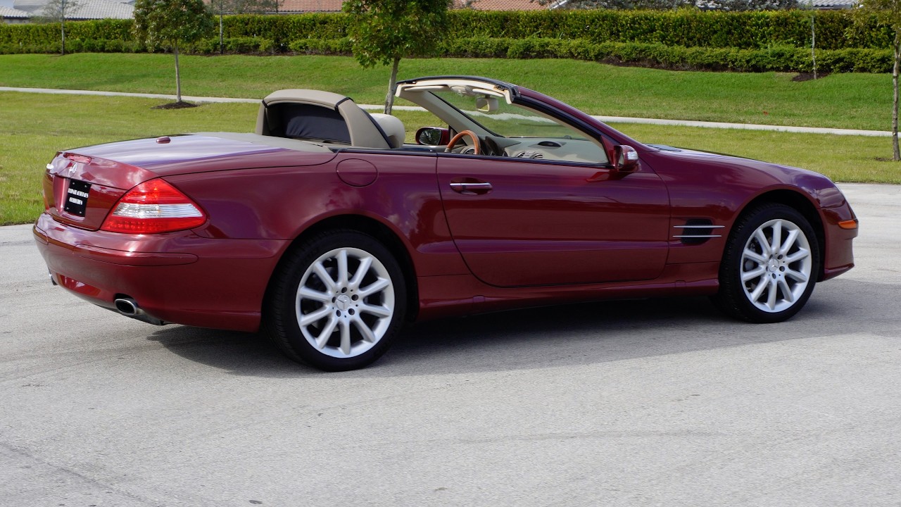 2007 Mercedes SL550 walk-around Storm Red Metallic