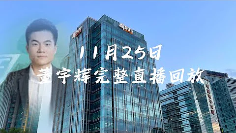 11月25日董宇辉完整直播回放，GMV950万占比43.8%，最高在线人数17.6万（11252023） - 天天要闻