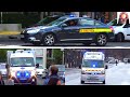 Police Motorcycles / Ambulances Responding in Paris Sirens Compilation
