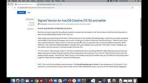 Soundflower Installing Steps