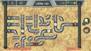 Pipeline Level 123 All 3 stars By Pixign, Android Solution