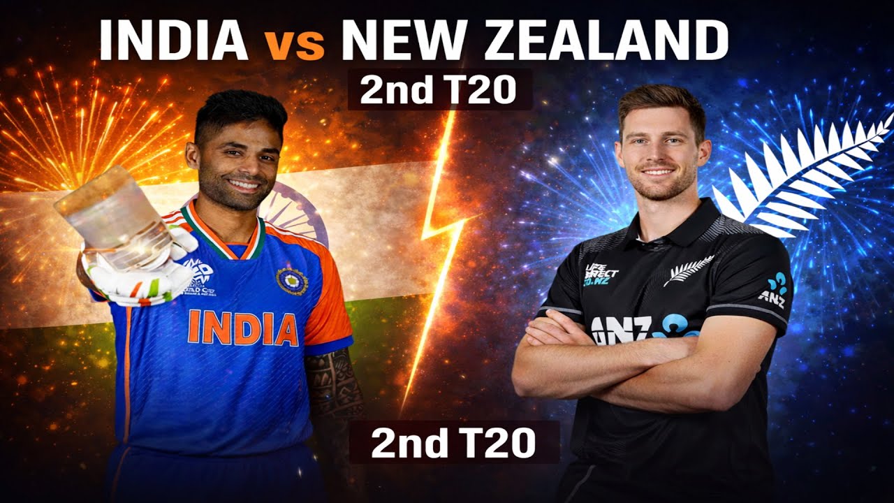 IND vs NZ 2nd T20 Live | India vs New Zealand 2nd T20I Highlights 2026 ...