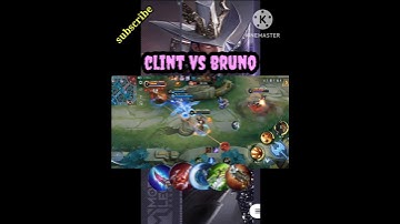 Clint vs Bruno!  plus one shot build 2023 #mobilelegends #gaming  #highlights #shorts