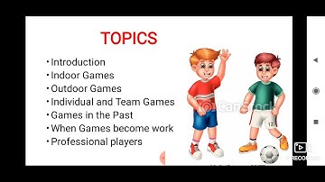 Class 3 EVS ch 8 - The games we play