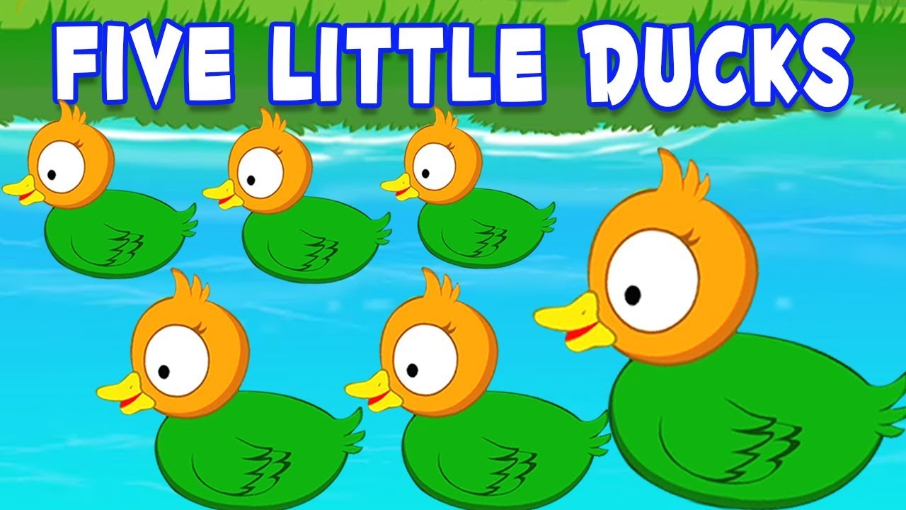 cinque piccole anatre | Five Little Ducks | filastrocca per bambini ...