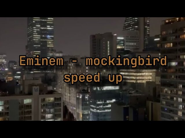 Eminem - Mockingbird (Lyrics + Sped Up ) 