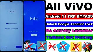 Vivo Y21 FRP Bypass Android 11 | New Trick 2024 | Vivo (V2111) Google Account Remove | Without Pc