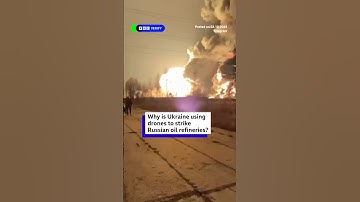 Why is Ukraine using drones to strike Russian oil refineries? #Ukraine #Russia #BBCNews