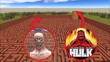 Red HULK vs SCP-096 EPIC BATTLE in Garry’s Mod