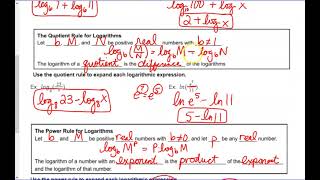 Math 109-4.4-Logarithmic Properties