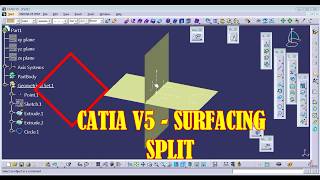 #splitincatiaCATIA V5 A CLASS SURFACE  SPLIT