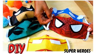 Como fazer máscara infantil dos Super Heroes