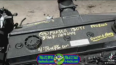 7321-1104244 - USED 1.994 PERKINS PHASER 180TI ENGINE, 180HP
