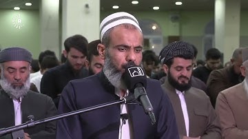 الشيخ عمر عبد الله الحبوري تلاوة خاشعة من اواخر سورة الزمر في قيام ليلة 27/ 1442هـ